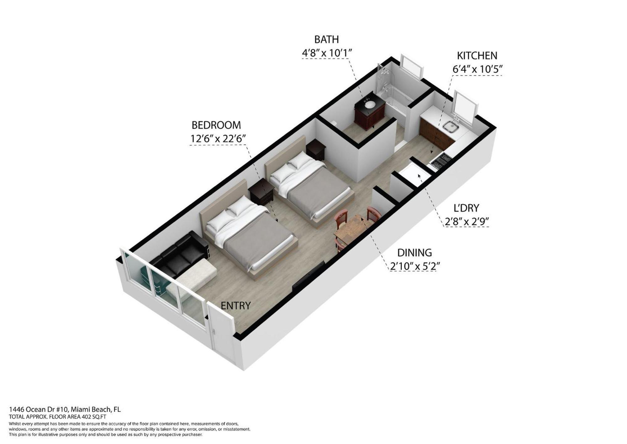 מיאמי ביץ' Deco Beachside Apt, W/2 Queen Beds, Washer/Dryer מראה חיצוני תמונה